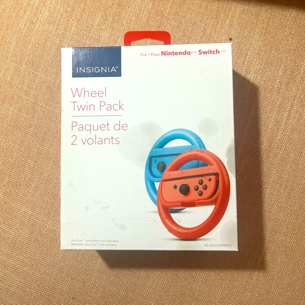 NWT Red and Blue Wheel Twin Pack for Nintendo Switch